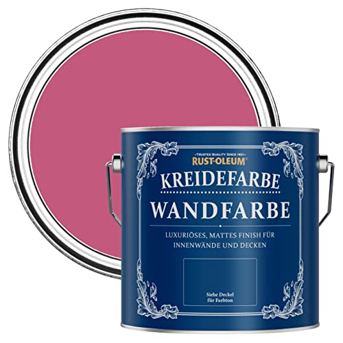 Rust-Oleum rosa Wand- und Deckenfarbe in mattem Finish - Himbeere 2.5L von Rust-Oleum