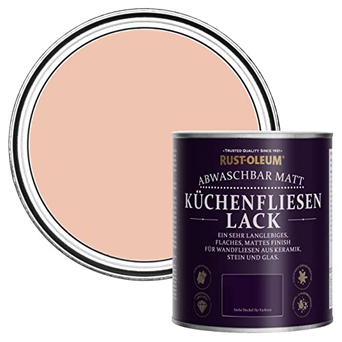 Rust-Oleum Rosa Wasserabweisender Küchenfliesenlack in mattem Finish - Koralle 750ml von Rust-Oleum