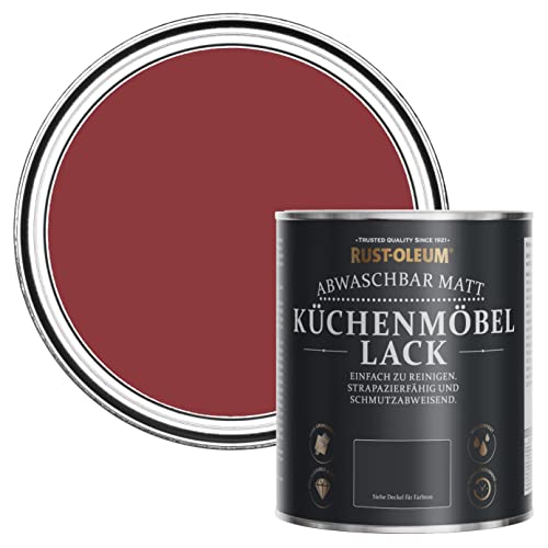 Rust-Oleum Rot Küchenmöbellack in mattem Finish - Bordeaux 750ml von Rust-Oleum