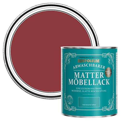 Rust-Oleum Rot Möbel- und Sockelleistenfarbe in mattem Finish - Bordeaux 750ml von Rust-Oleum