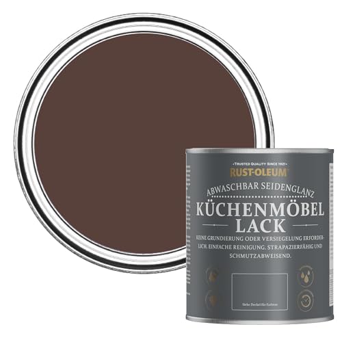 Rust-Oleum Rote Möbelfarbe mit satiniertem Finish, geruchsarm und auf Wasserbasis für Holz im Innenbereich - Valentina 750ml von Rust-Oleum