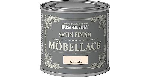 Rust-Oleum Satin Finish Möbellack, Shabby Chic, Vintage-Stil, Edelmattes Seidenfinish, 750ml (Butterkeks) von Rust-Oleum