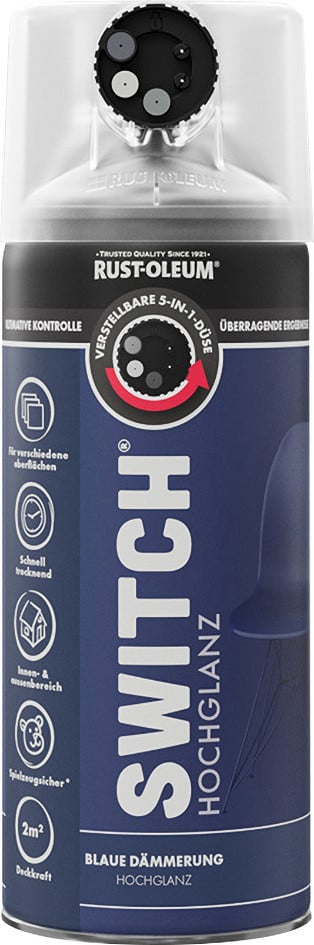 Rust-Oleum Sprühlack Switch 400 ml blaue dämmerung hochglanz von Rust-Oleum