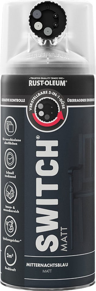 Rust-Oleum Sprühlack Switch 400 ml mitternachtblau matt von Rust-Oleum
