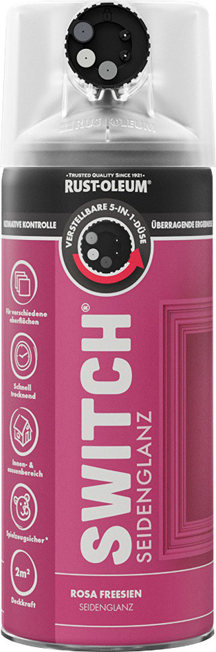 Rust-Oleum Sprühlack Switch 400 ml rosa fresien seidenglanz Rust-Oleum Sprühlack Switch 400 ml rosa fresien seidenglanz von Rust-Oleum