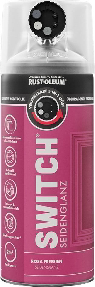 Rust-Oleum Sprühlack Switch 400 ml rosa fresien seidenglanz Rust-Oleum Sprühlack Switch 400 ml rosa fresien seidenglanz von Rust-Oleum