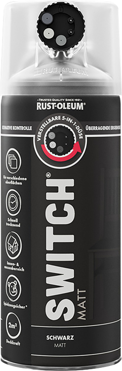 Rust-Oleum Sprühlack Switch 400 ml schwarz matt Rust-Oleum Sprühlack Switch 400 ml schwarz matt von Rust-Oleum