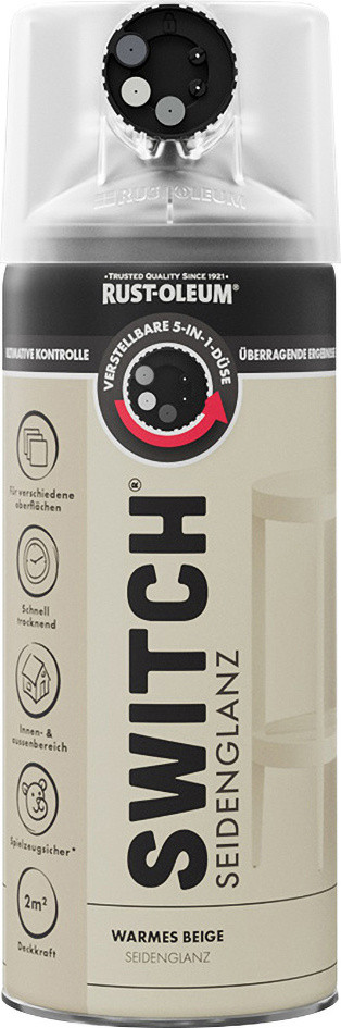 Rust-Oleum Sprühlack Switch 400 ml warmes beige seidenglanz von Rust-Oleum