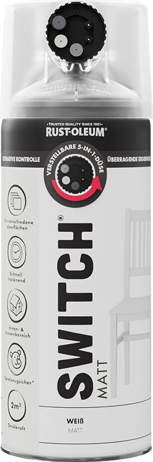 Rust-Oleum Sprühlack Switch 400 ml weiß matt Rust-Oleum Sprühlack Switch 400 ml weiß matt von Rust-Oleum
