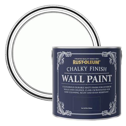 Rust-Oleum Wand- und Deckenfarbe in Kreide Finish -Kalkweiß 2.5L von Rust-Oleum