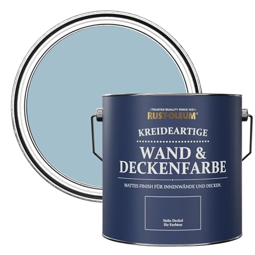 Rust-Oleum Wand- und Deckenfarbe in Kreide Finish -Pozelanblau 2.5L von Rust-Oleum