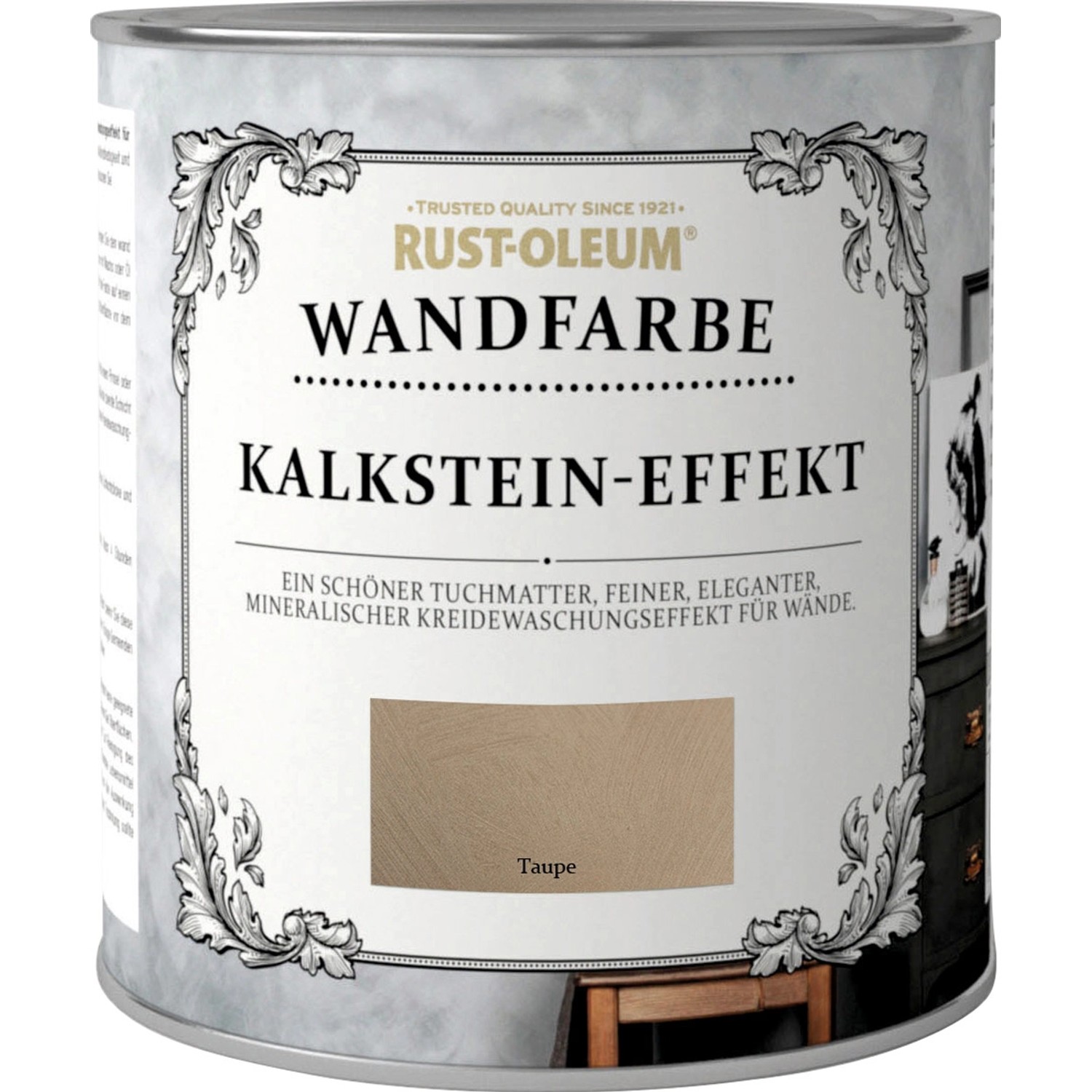 Rust-Oleum Wandfarbe Kalkstein-Effekt Taupe matt 1 l von Rust-Oleum