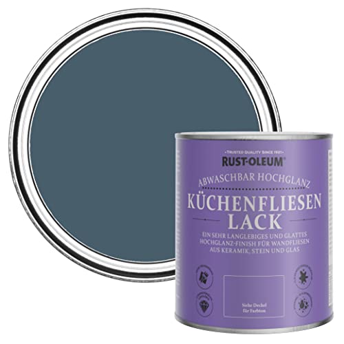 Rust-Oleum Wasserabweisender Küchenfliesenlack in hochglänzendem Finish - Blaupause 750ml von Rust-Oleum