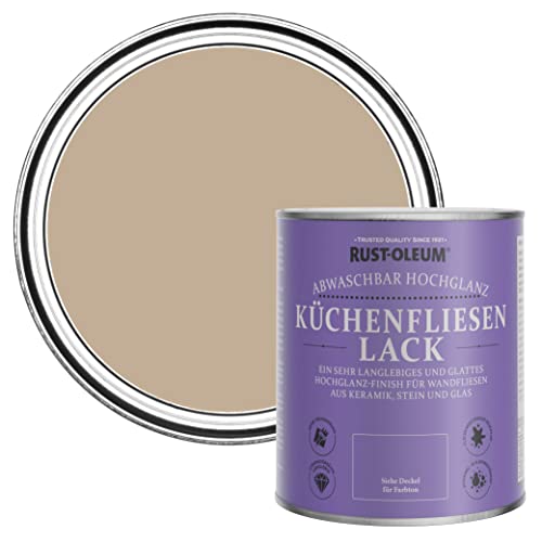 Rust-Oleum Wasserabweisender Küchenfliesenlack in hochglänzendem Finish - Gesalzenes Karamell 750ml Rust-Oleum Wasserabweisender Küchenfliesenlack in hochglänzendem Finish - Gesalzenes Karamell 750ml von Rust-Oleum