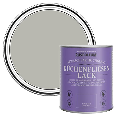Rust-Oleum Wasserabweisender Küchenfliesenlack in hochglänzendem Finish - Grauer Baum 750ml von Rust-Oleum