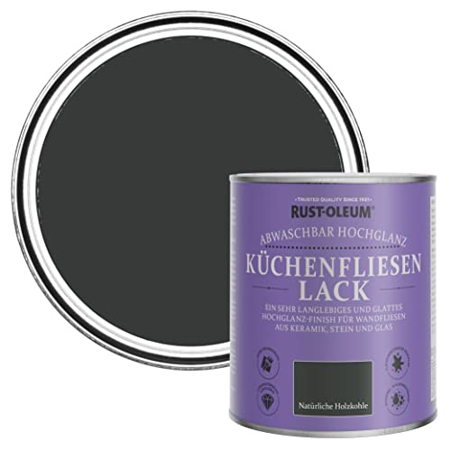 Rust-Oleum Wasserabweisender Küchenfliesenlack in hochglänzendem Finish - Natürliche Holzkohle 750ml Rust-Oleum Wasserabweisender Küchenfliesenlack in hochglänzendem Finish - Natürliche Holzkohle 750ml von Rust-Oleum