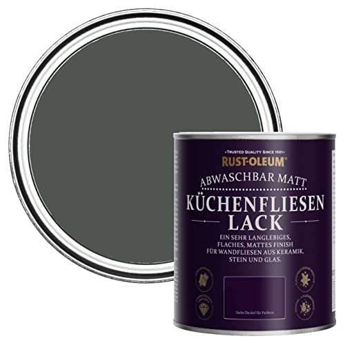 Rust-Oleum Wasserabweisender Küchenfliesenlack in mattem Finish -Grafit 750ml Rust-Oleum Wasserabweisender Küchenfliesenlack in mattem Finish -Grafit 750ml von Rust-Oleum