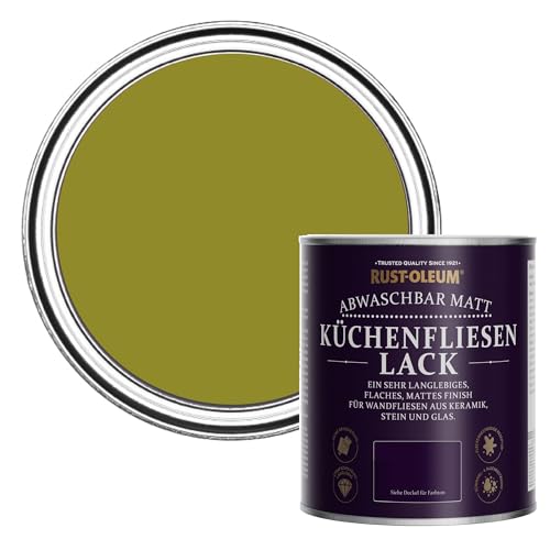 Rust-Oleum Wasserabweisender Küchenfliesenlack in mattem Finish - Olive 750ml von Rust-Oleum