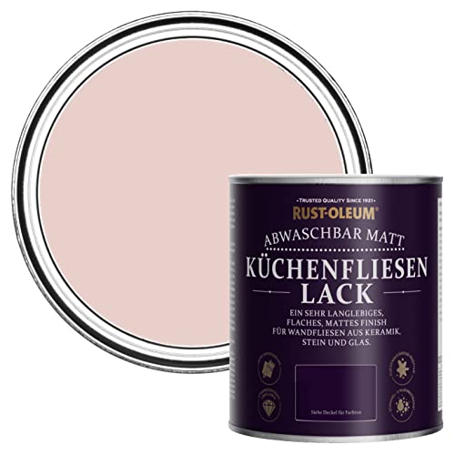 Rust-Oleum Wasserabweisender Küchenfliesenlack in mattem Finish -Rosa Sekt 750ml von Rust-Oleum