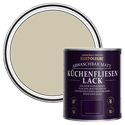 Rust-Oleum Wasserabweisender Küchenfliesenlack in mattem Finish -Silberner Salbei 750ml von Rust-Oleum