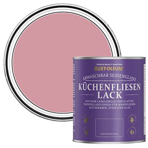 Rust-Oleum Wasserabweisender Küchenfliesenlack in seidenglänzendem Finish - Altrosa 750ml von Rust-Oleum