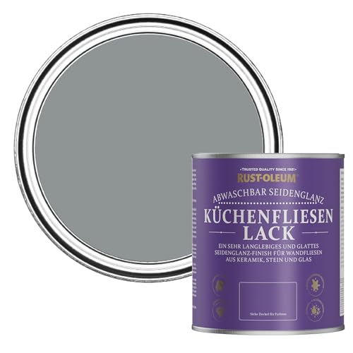 Rust-Oleum Wasserabweisender Küchenfliesenlack in seidenglänzendem Finish - Anthrazit 750ml von Rust-Oleum