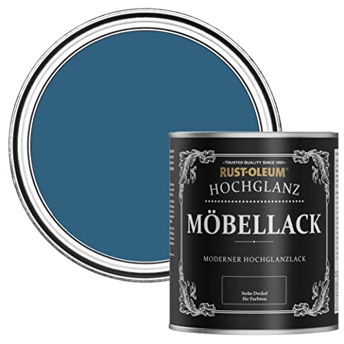 Rust-Oleum blau Möbel- und Sockelleistenfarbe in hochglänzendem Finish - Kobalt 750ml von Rust-Oleum