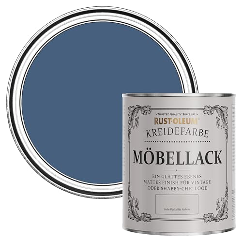 Rust-Oleum dunkelblau Möbel- und Sockelleistenfarbe Kreidefarbe - Tinte blau 750ml von Rust-Oleum