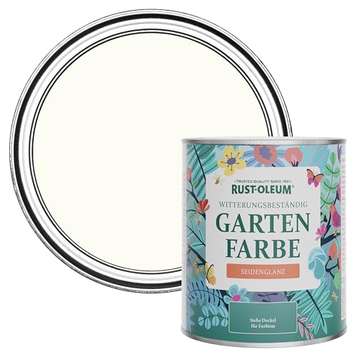 Rust-Oleum gebrochenes weiß Gartenfarbe in seidenglänzendem Finish - Antik Weiß 750ml von Rust-Oleum