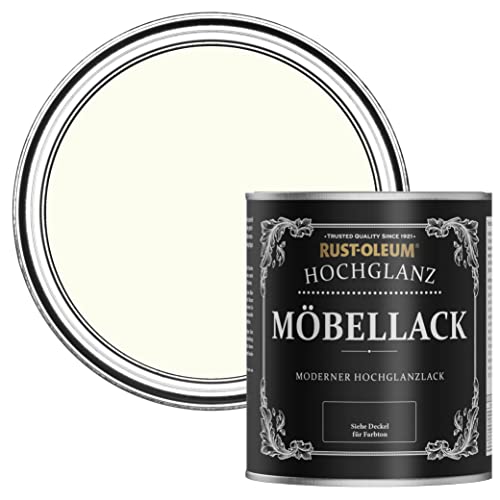 Rust-Oleum gebrochenes weiß Möbel- und Sockelleistenfarbe in hochglänzendem Finish - Antik Weiß 750ml von Rust-Oleum