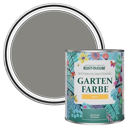 Rust-Oleum grau Gartenfarbe in mattem Finish - Beton Grau 750ml von Rust-Oleum