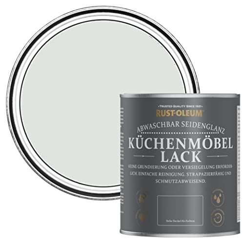 Rust-Oleum grau abwaschbarer Küchenmöbellack in seidenglänzendem Finish - Bibliothek Grau 750ml von Rust-Oleum