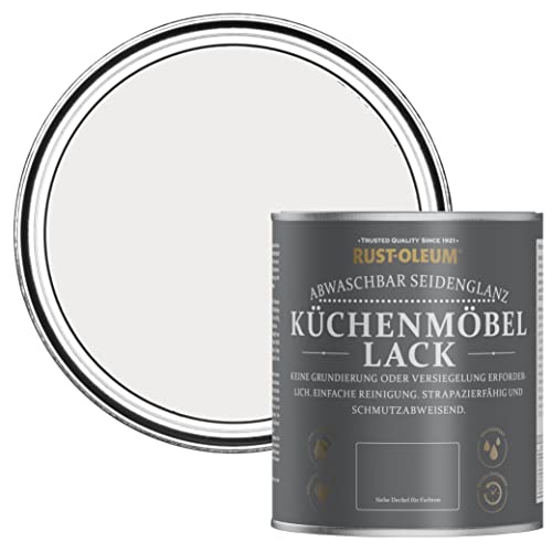Rust-Oleum grau abwaschbarer Küchenmöbellack in seidenglänzendem Finish - Fleur 750ml von Rust-Oleum