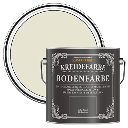 Rust-Oleum grau kratzfeste Kreidefarbe Bodenfarbe in mattem Finish - Auster 2.5L von Rust-Oleum