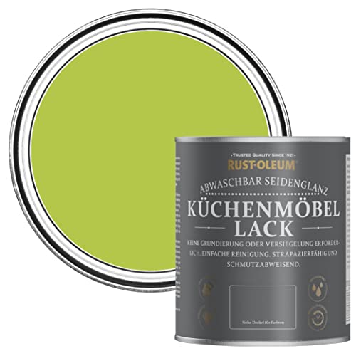Rust-Oleum grün abwaschbarer Küchenmöbellack in seidenglänzendem Finish - Limette 750ml von Rust-Oleum