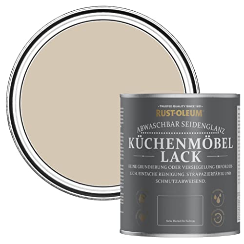 Rust-Oleum hellbraun abwaschbarer Küchenmöbellack in seidenglänzendem Finish - Karamell 750ml von Rust-Oleum