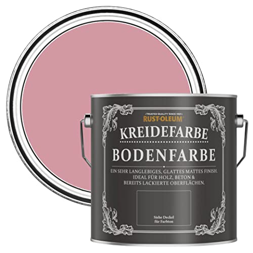 Rust-Oleum kratzfeste Kreidefarbe Bodenfarbe in mattem Finish -Altrosa 2.5L von Rust-Oleum