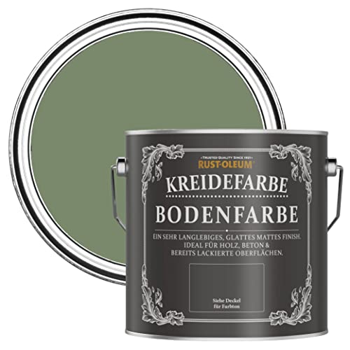 Rust-Oleum kratzfeste Kreidefarbe Bodenfarbe in mattem Finish -Buchsbaum 2.5L von Rust-Oleum