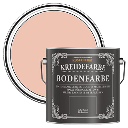 Rust-Oleum kratzfeste Kreidefarbe Bodenfarbe in mattem Finish -Koralle 2.5L von Rust-Oleum