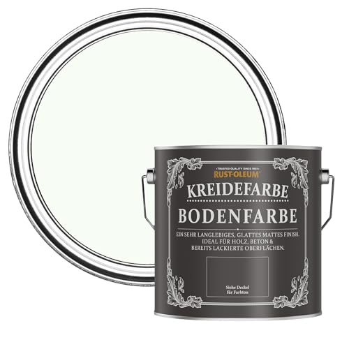 Rust-Oleum kratzfeste Kreidefarbe Bodenfarbe in mattem Finish -Ruhiges Weiß 2.5L von Rust-Oleum