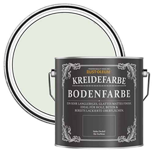 Rust-Oleum kratzfeste Kreidefarbe Bodenfarbe in mattem Finish -Salbei-Nebel 2.5L von Rust-Oleum