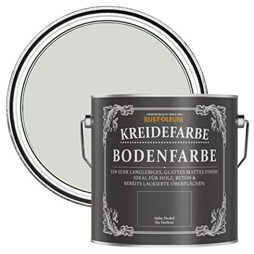 Rust-Oleum kratzfeste Kreidefarbe Bodenfarbe in mattem Finish -Wintergrau 2.5L von Rust-Oleum