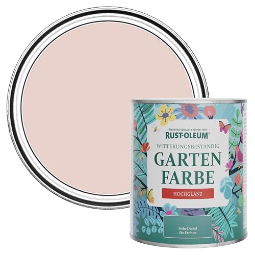 Rust-Oleum rosa Gartenfarbe in hochglänzendem Finish - Rosa Sekt 750ml von Rust-Oleum