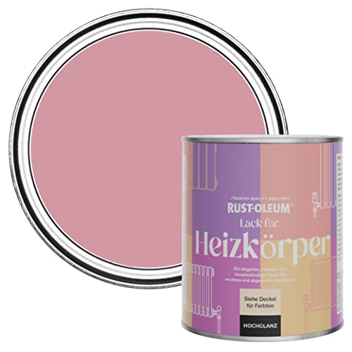 Rust-Oleum rosa hitzebeständiger Heizkörperlack in hochglänzendem Finish - Altrosa 750ml von Rust-Oleum