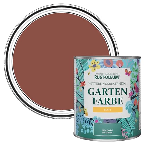 Rust-Oleum rot Gartenfarbe in mattem Finish - Ziegelrot 750ml von Rust-Oleum