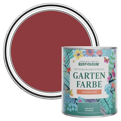 Rust-Oleum rot Gartenfarbe in seidenglänzendem Finish - Bordeaux 750ml von Rust-Oleum