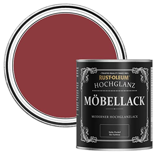 Rust-Oleum rot Möbel- und Sockelleistenfarbe in hochglänzendem Finish - Bordeaux 750ml von Rust-Oleum