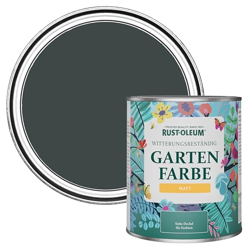 Rust-Oleum schwarz Gartenfarbe in mattem Finish - Schwarzer Sand 750ml von Rust-Oleum