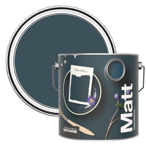 Rust-Oleum ultra strapazierfähige, extra deckende, abwaschbare, dunkelblau matte Wandfarbe - Abendblau 2,5 Litres Rust-Oleum ultra strapazierfähige, extra deckende, abwaschbare, dunkelblau matte Wandfarbe - Abendblau 2,5 Litres von Rust-Oleum