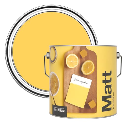 Rust-Oleum ultra strapazierfähige, extra deckende, abwaschbare, gelb matte Wandfarbe - Zitronengelee 2,5 Litres Rust-Oleum ultra strapazierfähige, extra deckende, abwaschbare, gelb matte Wandfarbe - Zitronengelee 2,5 Litres von Rust-Oleum